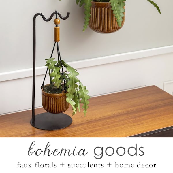 Indoor planter, tabletop planter, plant stand, hanging planter, gift for the gardener