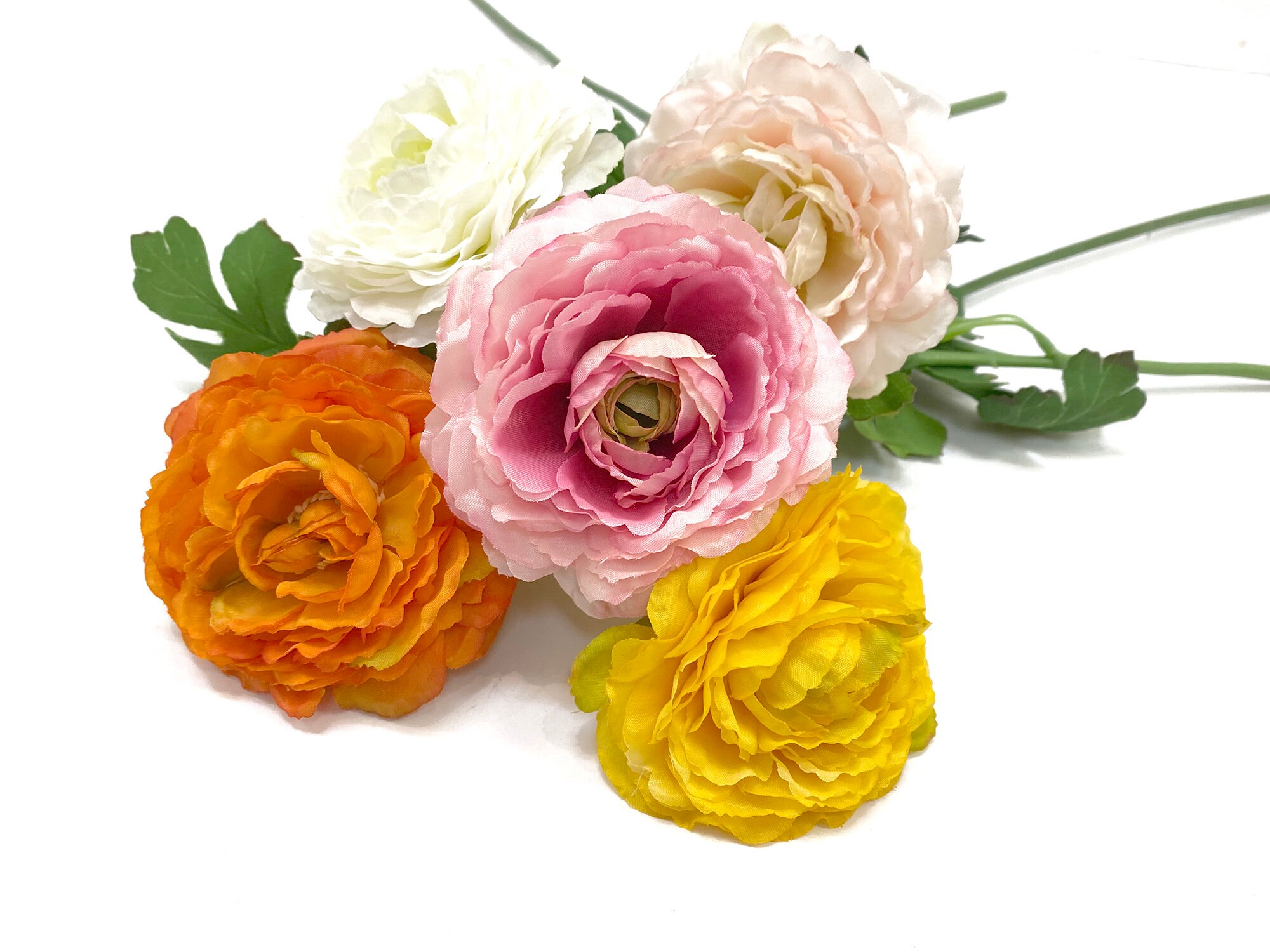 Ruffled Ranunculus ranunculus flowers pink ranunculus Etsy