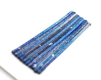 Celestial bobby pins, night sky hair pins, galaxy accessories, blue bobby pins, outer space, decorative bobby pins, cute colorful bobby pin
