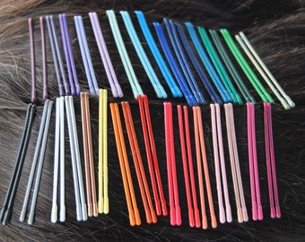 2 inch HAND colored bobby pin, cute colorful pageant hair pin, unique bobby pin, decorative painted dancer bobby pin, dancer bobby pin