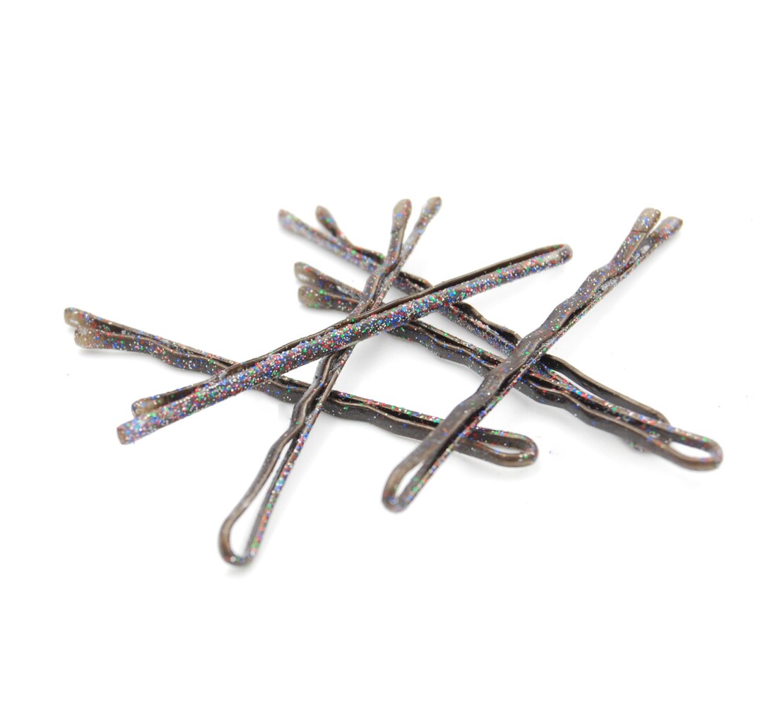 Glitter Bobby Pins Decorative Bobby Pins With Glitter Etsy