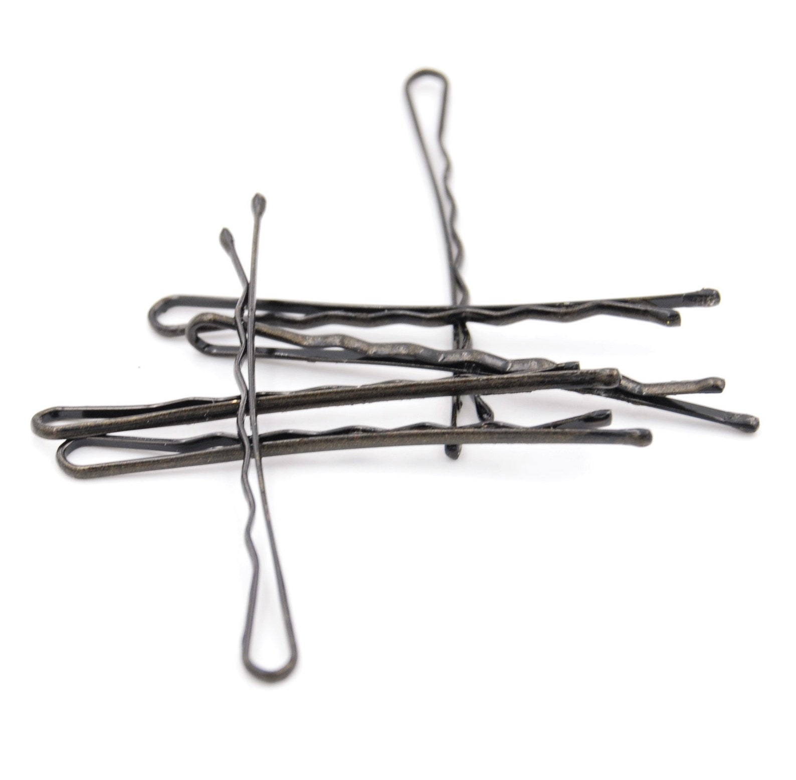 Solid black colored bobby pins 2 inch black hair pin black Etsy