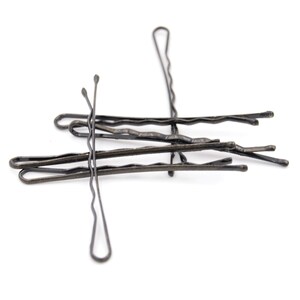 Solid Black Colored Bobby Pins, 2 Inch Black Hair Pin, Black Wedding ...