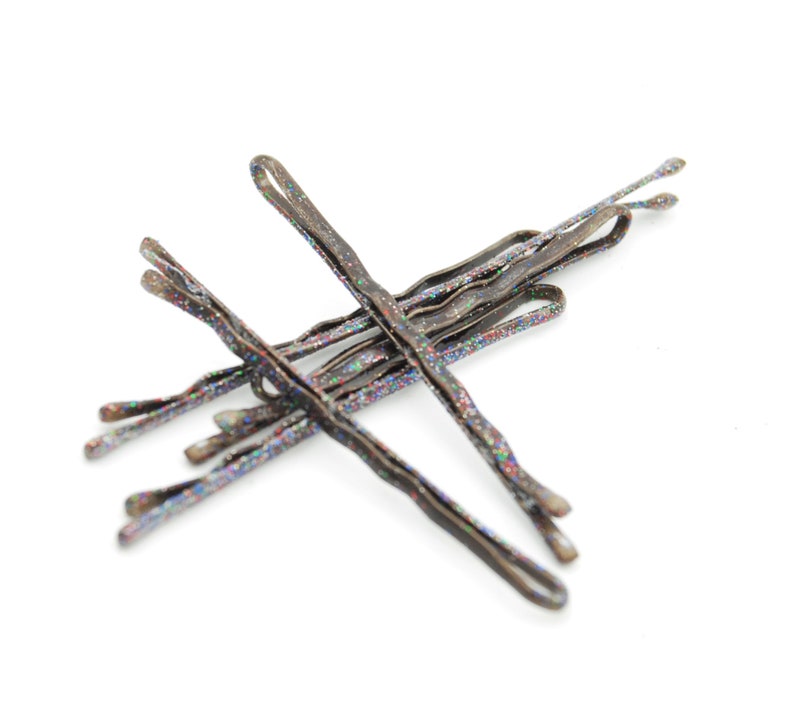 Glitter Bobby Pins Decorative Bobby Pins With Glitter Etsy