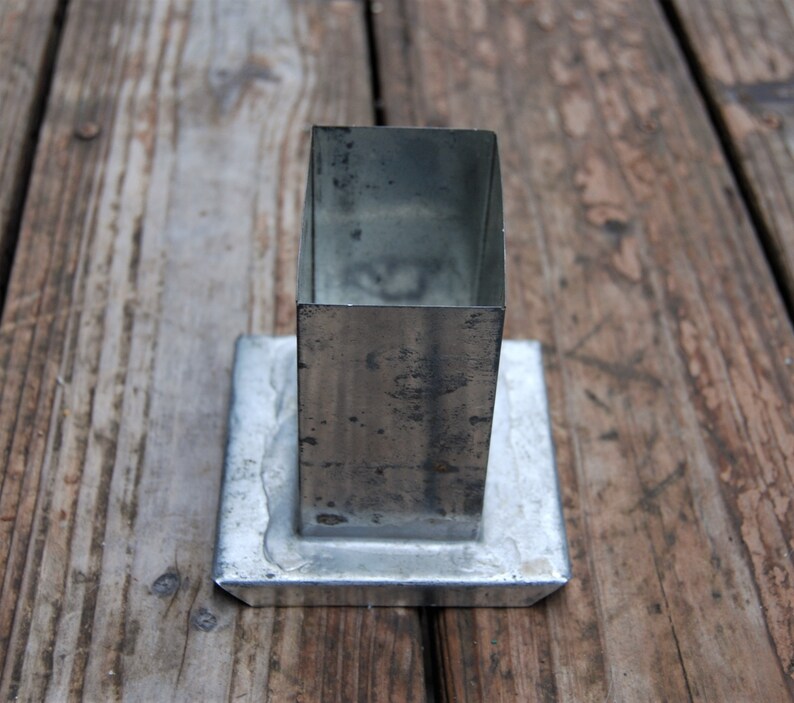 rectangle soldered mold Metal rectangle candle mold metal mold candle making supplies metal rectangle mold pourette metal candle mold