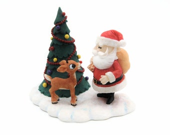 Rudolph and the island of misfit toys 406830 "Won't you guide my sleigh tonight" by Enesco rudolph / santa