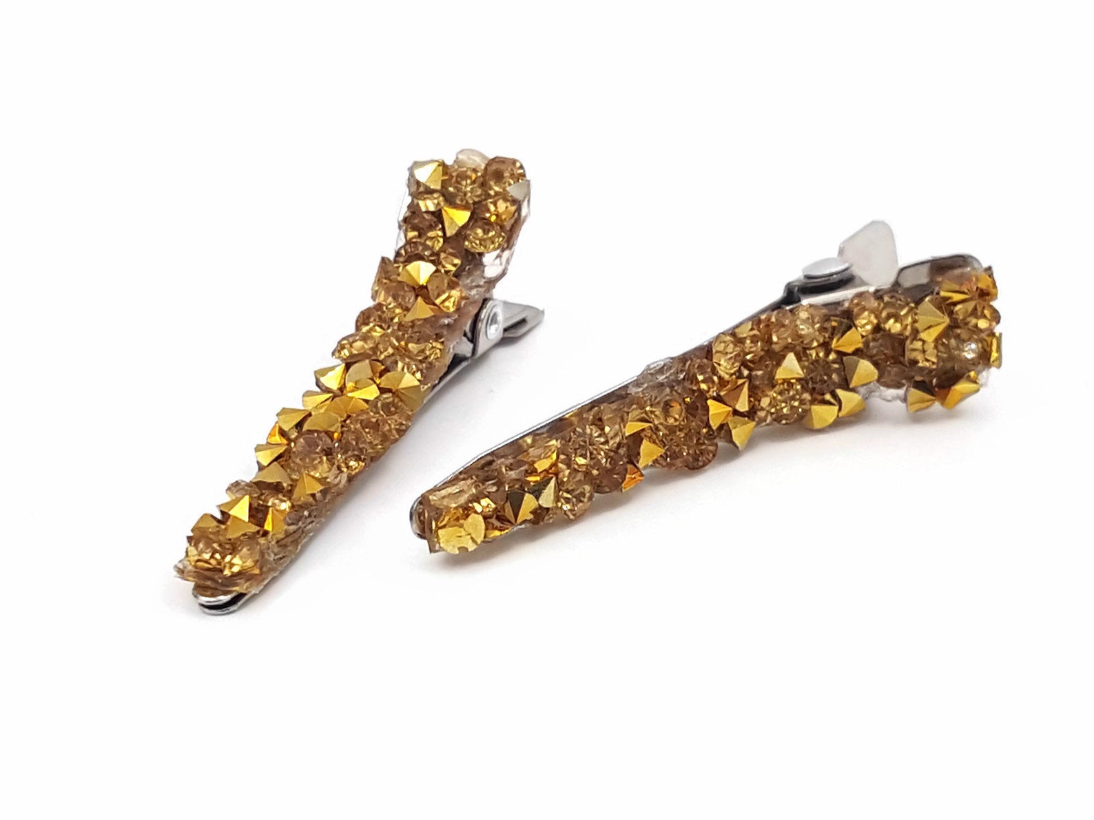 Rhinestone Hair Clips Bling Hair Clips Cute Hair Clips Goth Etsy