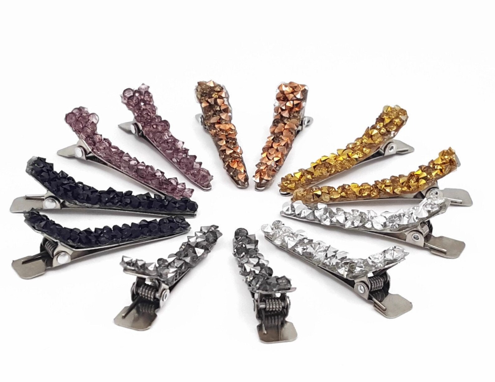 Rhinestone hair clips bling hair clips cute hair clips goth Etsy