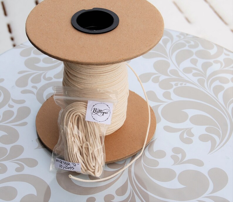 Big Candle Wicks for Large Container Candles Natural Fiber Etsy