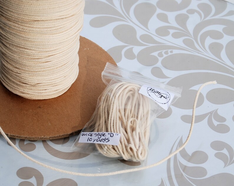 Big Candle Wicks for Large Container Candles Natural Fiber Etsy