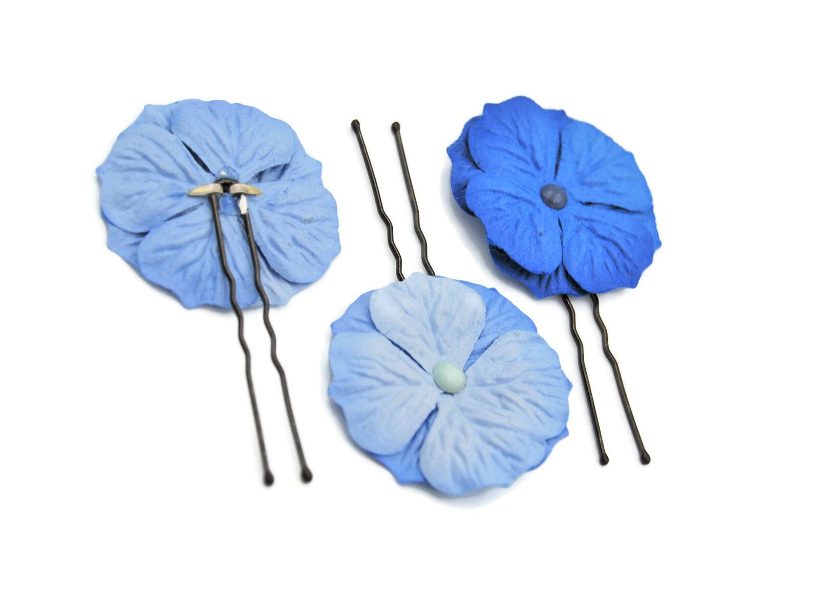 Paper Flowers for Hair Floral Hair Pins Flower Girl Hair Etsy