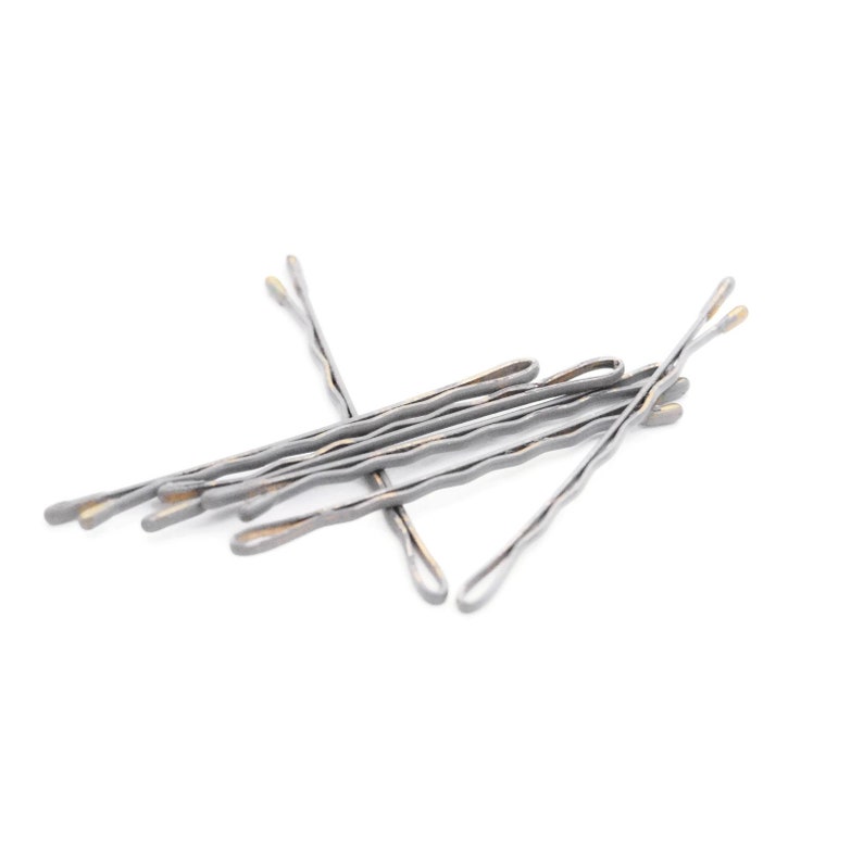 Matte Grey Bobby Pins Grey Accessories Grey Bobby Pins Etsy