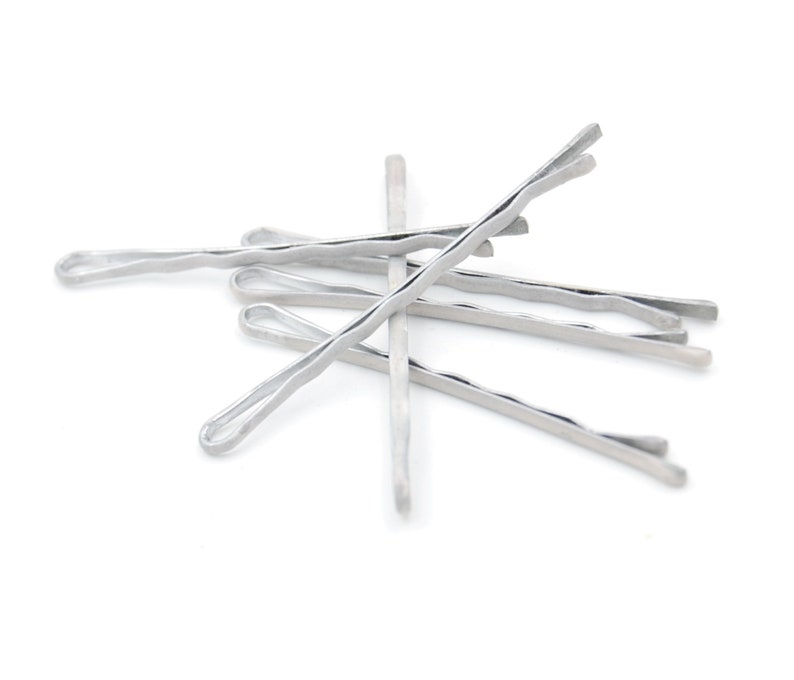 White wedding hair accessories white hair pins white bobby Etsy