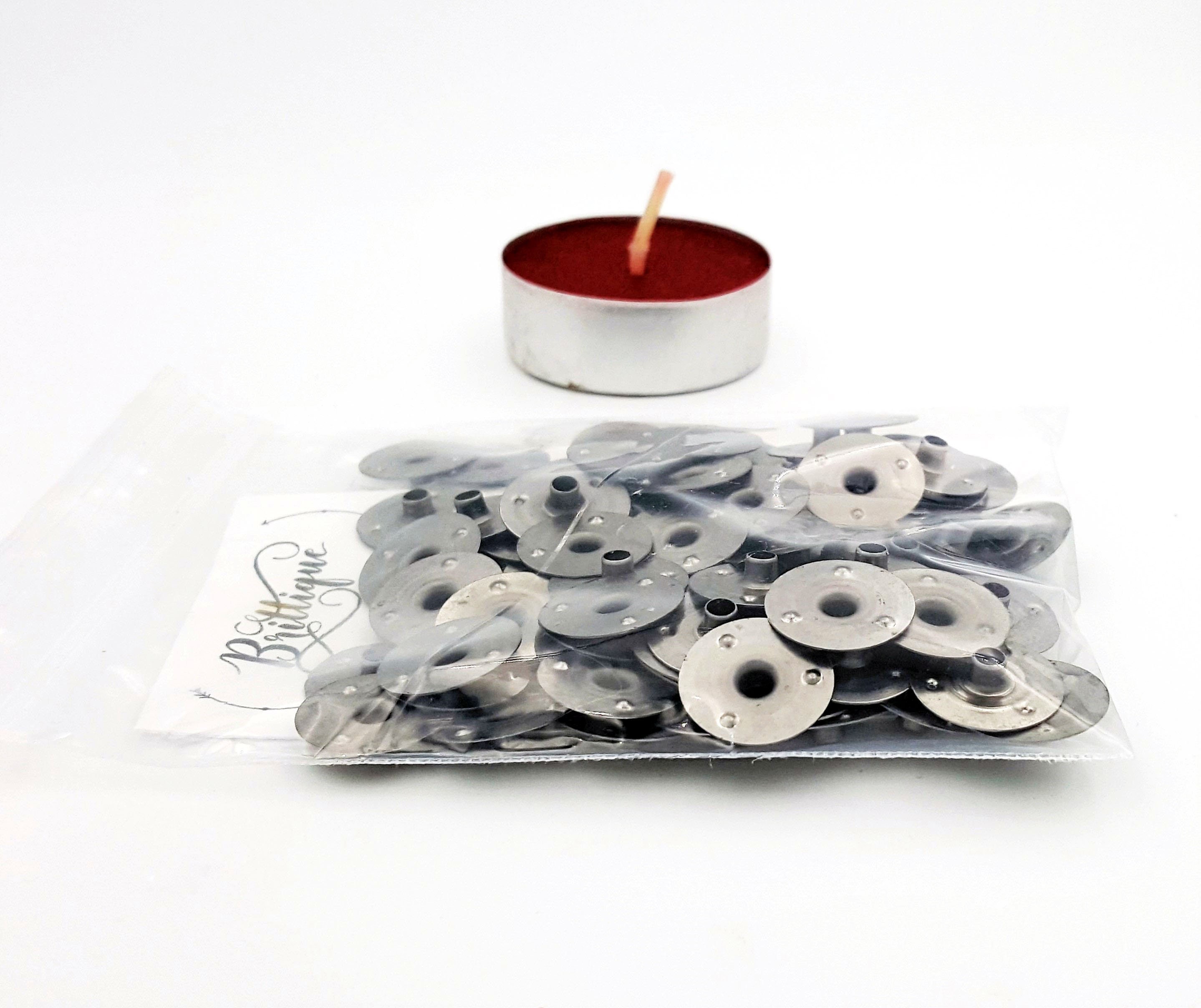 20 cm Candle Wick with Foot Stickers and Waxed Wicks Centering Device for Candle Making Candle DIY Funxim 100 pcs Candle Wicks 8 inches 