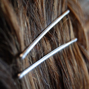 Silver bobby pins, colored bobby pins, decorative bobby pins, metallic bridal bobby pins, silver bridal accessories, decorative hair pins