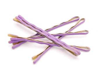 Light purple bobby pins, lavender bobby pins, light purple wedding hair pins  purple accessories, colored bobby pins, colorful bobby pins