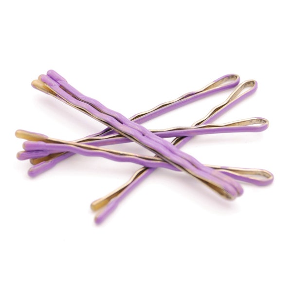 Light purple bobby pins, lavender bobby pins, light purple wedding hair pins  purple accessories, colored bobby pins, colorful bobby pins