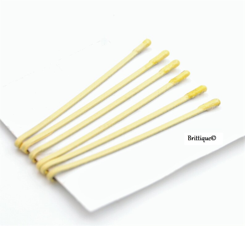 Yellow bobby pins yellow bridesmaid hair yellow wedding hair Etsy