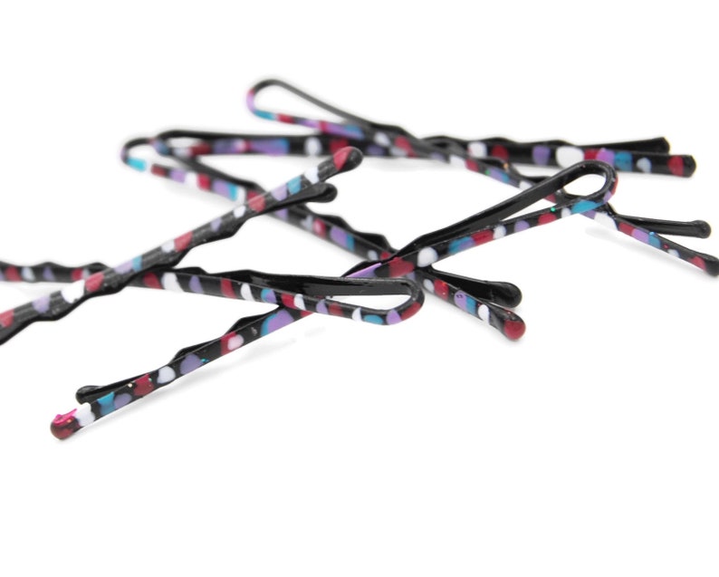 Spotted accessories colored bobby pins polka dots Etsy