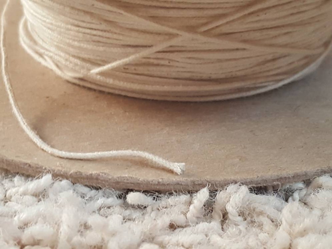 Candle Wicks for Tealights, Candle Wicking by the Yard, Zinc Core Wick