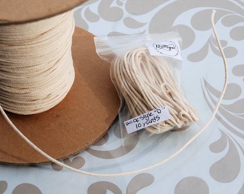 Big Candle Wicks for Large Container Candles Natural Fiber Etsy