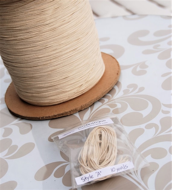 Round Cotton Lantern Wick - Packaged for Small Projects