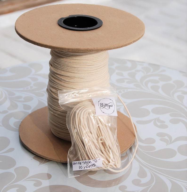 Big Candle Wicks for Large Container Candles Natural Fiber Etsy