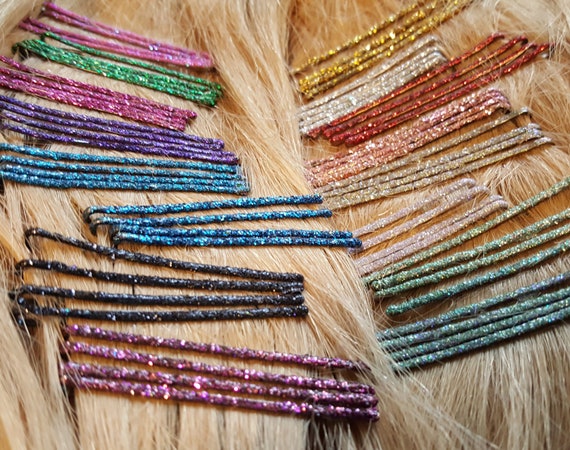 Glitter Bobby Pins Glitter Hair Accessories Decorative Bobby Etsy