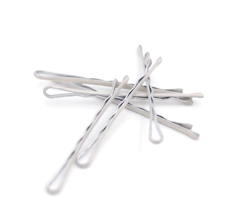 White wedding hair accessories white hair pins white bobby Etsy