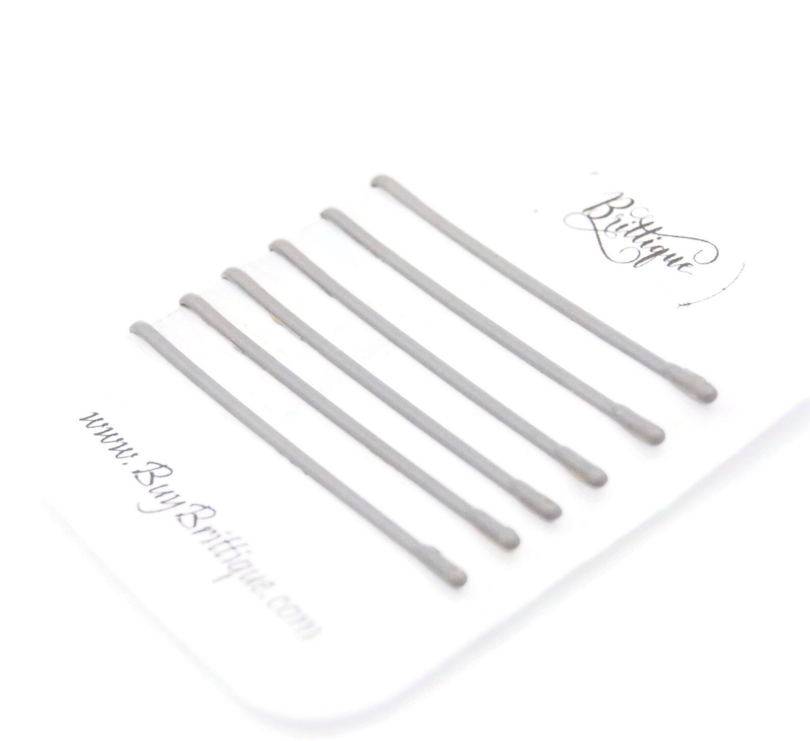 Matte Grey Bobby Pins Grey Accessories Grey Bobby Pins Etsy