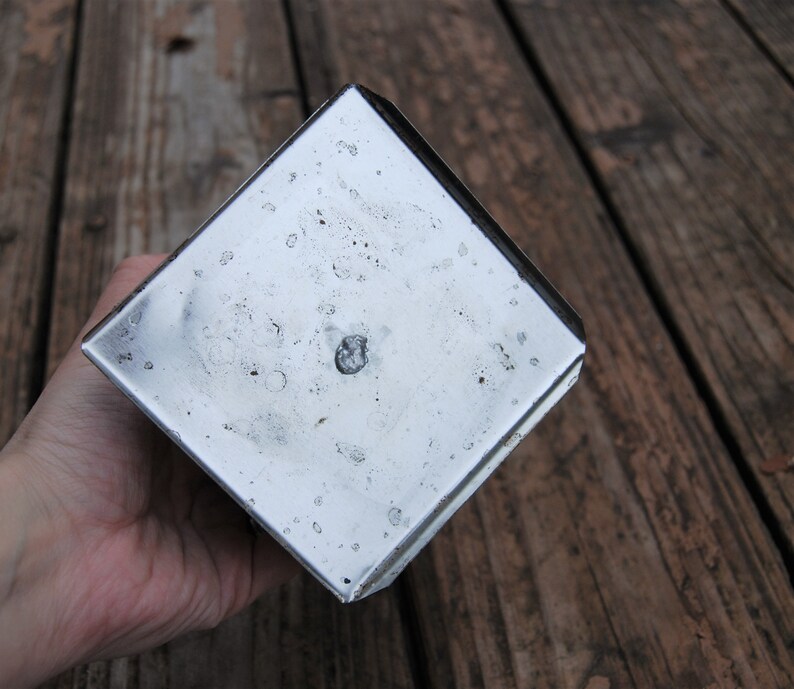 rectangle soldered mold Metal rectangle candle mold metal mold candle making supplies metal rectangle mold pourette metal candle mold