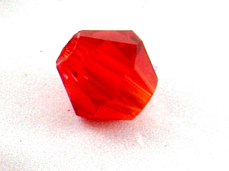4mm Red Crystal Bi Cone Beads. 20 Small Red Bi Cone Beads. Etsy