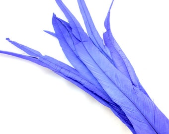 9-11 Inch Rooster Tail Feathers. (5) Long Blue Feather. Navy Blue Bird Feather. Dark Blue Feathers. Blue Hat Feathers. Arrow Feathers.