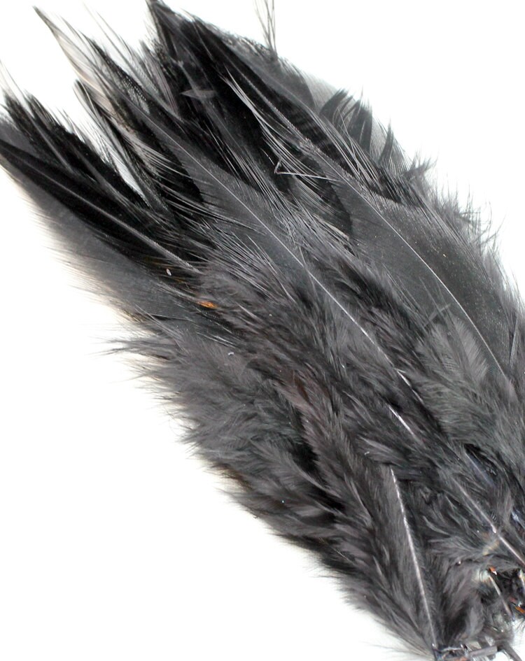 34 Inch Black Feathers. 10 Black Bird Feathers for Making Etsy