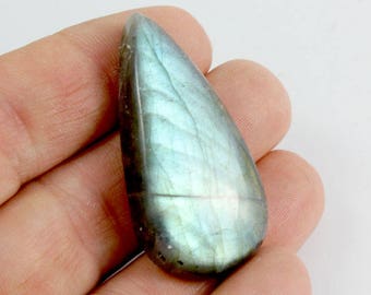 Blue Labradorite Cabochon. Blue Stone Cabochon. Blue Teardrop Cabochon. Stone Teardrop. Blue Cabochon. Teardrop Labradorite 43mm - lc011