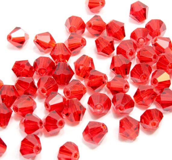 8mm dark red crystal