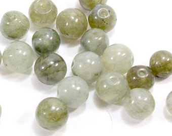 6mm Labradorite Round Beads. (14) Small Round Labradorite Beads for Jewely Making. Round Stone Beads. Small Round Gemstone Beads.