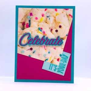 Cartão de aniversário feito à mão