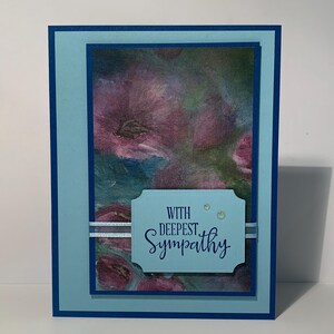 Carte faite main de sympathie
