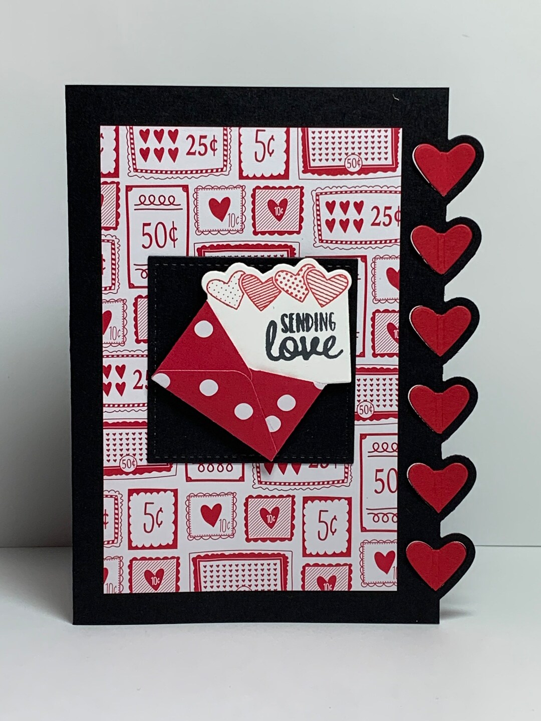 Valentine’s Day Handmade Card - Etsy