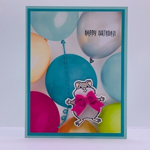 Cartão de aniversário feito à mão
