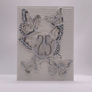 Handgemachte Karte zum 25