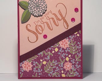 Apology Handmade Card (SKU #BL0010)