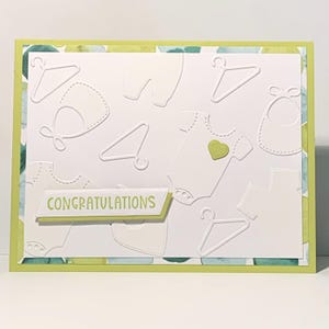 Carte faite main pour bébé