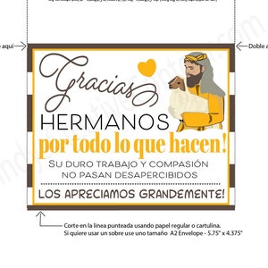 Tarjeta de agradecimiento imprimible en español, alentador imprimible, tarjeta electrónica, descargable, regalo Jw imprimible, Jw imprimible, Jw descargable