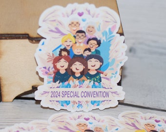 Set of 6 stickers, 2024 Special Convention, JW Convention gifts, Jw Stickers, Jw sticker, Jw Special Convention, Convention gift, jw gifts