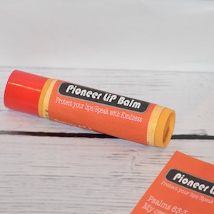 15 labels - JW Pioneer School gifts - JW pioneer school - JW Pioneer gifts  Pioneer lip balm - My own lips will glorify you - Psalms 63:3