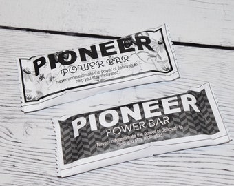 Jw Label Black and White - Pioneer Power Bar - Jw Pioneer School gifts - Jw pioneer school - Jw Pioneer gifts