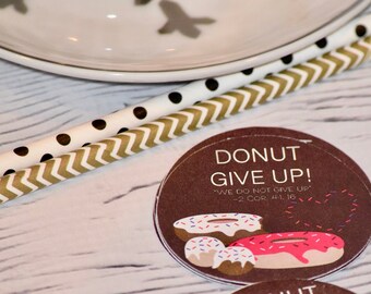 Set of 12 stickers - JW Pioneer School gifts - JW pioneer school - JW Pioneer gifts - Jw Stickers - Donut give up stickers - jw stickers