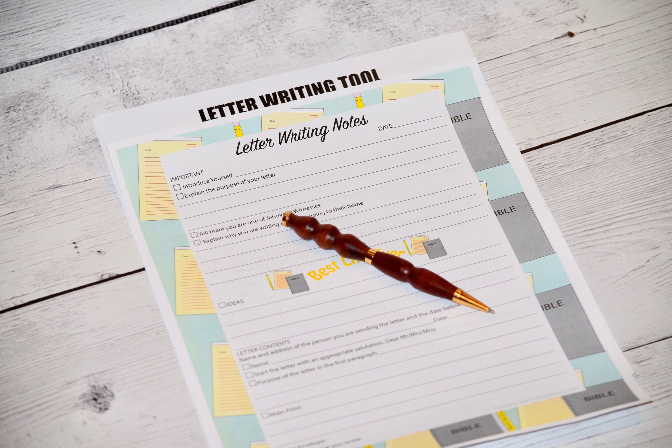 Letter Fas Note Letter Writing Note Sheets, Checklist Design (digital Download) - Etsy
